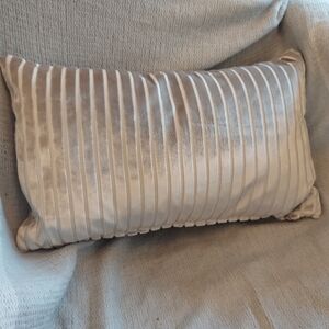 Eight Mood Throw Pillow Striped Ribbed 18" X 11"